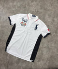 Polo Ralph Lauren Big Pony SUI Cup Polo — White / Navy